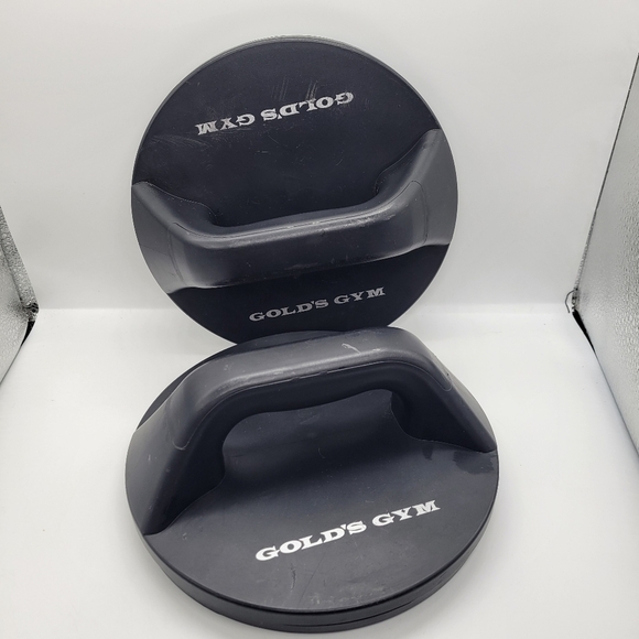 Golds Gym Push Up Rotating Handles Non-Slip Fitness Workout Crossfit Grips - Picture 1 of 8